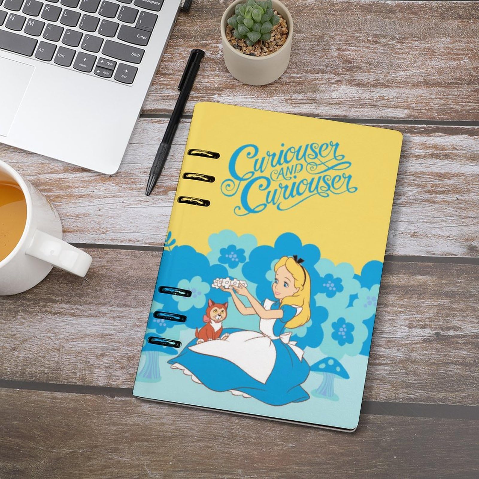 Amazon.co.jp: 不思議の国のアリス システム手帳 PU ノートメモ帳